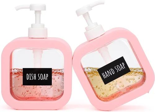 Vista 9 de Segbeauty Dispensador de jabón de manos de 16.9 onzas, dispensador de jabón líquido a prueba de fugas de 16.9 fl oz para baño, dispensadores de Negro