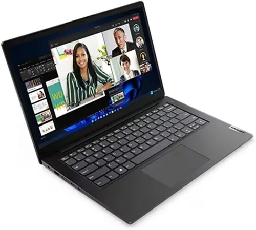Vista 5 de Lenovo Portátil comercial V14, procesador AMD Ryzen 5 7520U de 4 núcleos, almacenamiento SSD de 1 TB, memoria DDR5 de 8 GB, pantalla FHD 1080p de 14