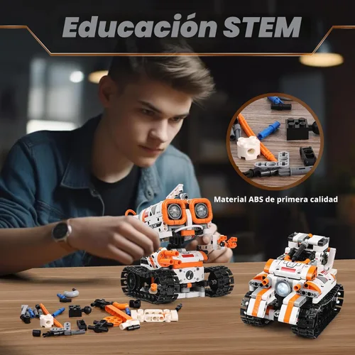 Vista 3 de Kyanio Kits de Robótica STEM para Niños de 8-12 y 8-14 Años, Conjunto de Construcción de Robot de Control Remoto/APP y Programación 3 en 1