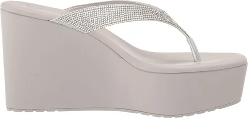 Vista 6 de Jessica Simpson Womens Stilla Rhinestone Flip-Flop Wedge Sandals
