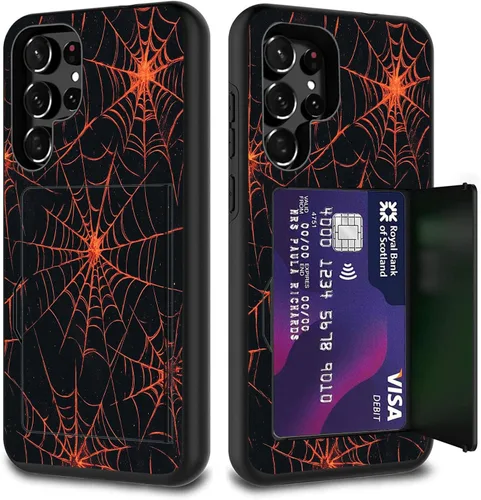 Vista 55 de Funda híbrida de doble capa con función atril para Samsung Galaxy A16 5G de 6.9 pulgadas, diseño de vaca con bandera estadounidense