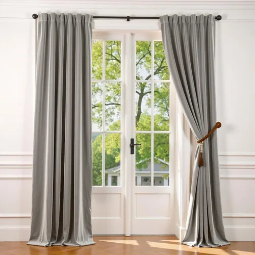 Vista 39 de Lazzzy - Cortinas de terciopelo blanco de 63 pulgadas de largo para sala de estar o dormitorio, cortinas con filtro de luz, aislación térmica
