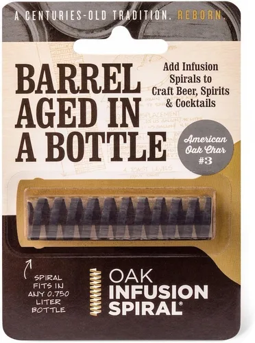 Vista 4 de Oak Infusion Spiral Barril Envejecido en una botella Espiral de infusión de roble, marrón
