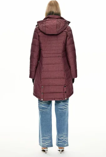 Vista 15 de Orolay - Chaqueta de plumón para mujer, abrigo de longitud media