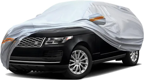 Vista 33 de TUCAREST - Funda de auto completa de 6 capas de alta calidad, diseño de cremallera de carcasa dura, impermeable, resistente a la intemperie