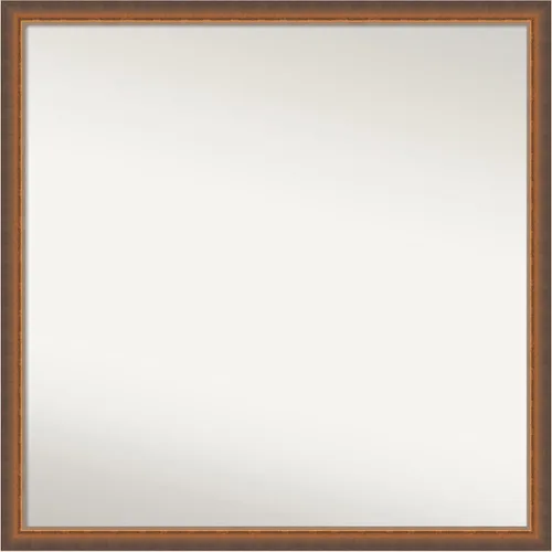 Vista 149 de Amanti Art Espejo de baño de bronce para sobre fregadero, 29 x 19 pulgadas, espejo rectangular de bronce antiguo, marco de madera tradicional