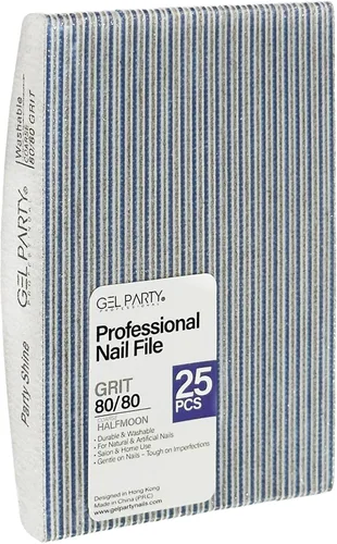 Vista 20 de GELPARTY - Limas de uñas profesionales de grano 80/80 cuadradas, paquete de 12 tablas de esmeril lavables de doble cara, grano extra grueso