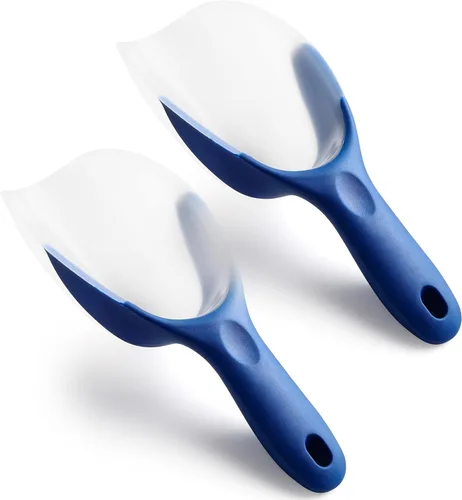 Vista 14 de Spring Chef Cuchara de hielo magnética para congelador, cuchara de palomitas de maíz de plástico flexible sin BPA con mango de agarre suave, cuchara