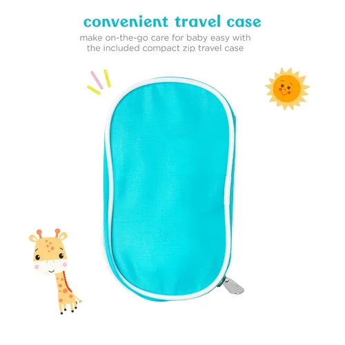 Vista 4 de Smart Care Fisher-Price - Kit de aseo para bebés de 12 piezas, artículos esenciales para recién nacidos, juego de regalo para bebés, incluye kit