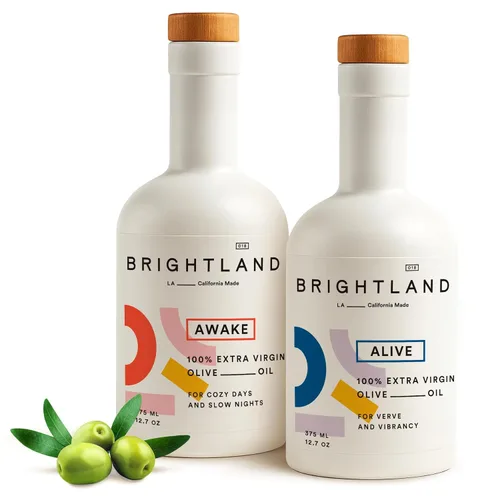 Vista 10 de Brightland Aceite de Oliva Virgen Extra, Alive - Aceite Prensado en Frío de Alto Contenido de Polifenoles Ideal para Ensaladas, Hummus, Productos