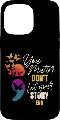 Vista 21 de Semicolon Mental Health Awareness Prevention Case for iPhone 17