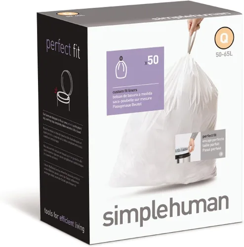 Vista 21 de simplehuman Forro para bote de basura de ajuste personalizado, 45 litros/12 galones, 20 unidades (paquete de 2)