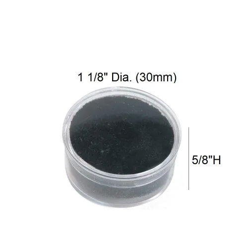 Vista 2 de 888 Display USA - 50 tarros de gemas de espuma negra con bandeja apilable negra