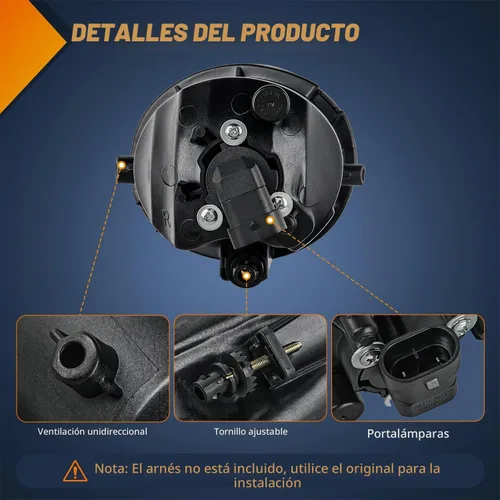 Vista 3 de Nilight Conjunto de luces antiniebla Compatible con 2001 2002 2003 2004 2005 2006 2007 Toyota Sequoia 2000-2006 Tundra