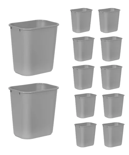 Vista 20 de Rubbermaid Commercial Products - Basurero de escritorio de resina plástica Azul