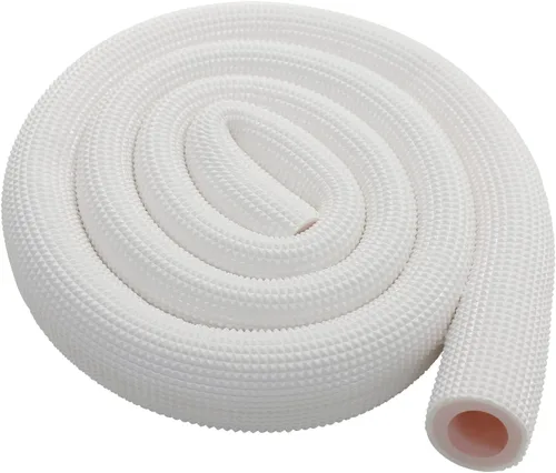 Vista 8 de Tubo de aislamiento para tuberías, BESUNTEK de 6 pies de longitud con preservación del calor, tubo de espuma aislado con agarre de soporte