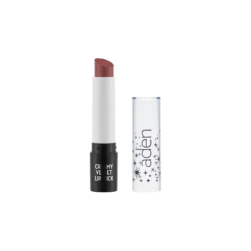 Vista 9 de aden Lápiz labial de terciopelo – altamente pigmentado – duradero e hidratante – no seco – cremoso y suave (01 Teddy)