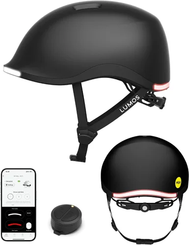 Vista 25 de Lumos Nyxel Smart Bike Helmet, Customizable Front and Back LED Lights with Turn Signals, 360° Visibility App Controlled Comfortable & Lightweight