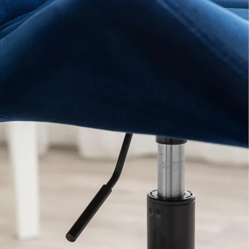 Vista 9 de Roundhill Furniture Eldon Diamond - Silla de oficina giratoria ajustable con diseño capitoné, color gris y azul