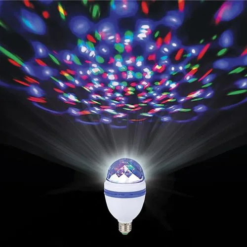 Vista 3 de The Dreidel Company Bombilla de discoteca giratoria, fiesta de discoteca giratoria LED para decoración de fiestas del hogar y escuela, reuniones