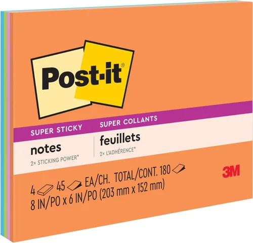 Vista 10 de Notas superadhesivas de la marca Post-it, 5 x 8 in., Rio de Janeiro Collection