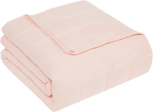 Vista 29 de CuteKing Manta pesada (2 libras, 36 x 48 pulgadas, gris) manta pesada para 40-60 libras, manta pesada para refrigeración y calefacción con cuentas