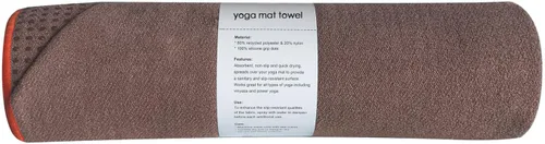 Vista 12 de Muka Toalla para esterilla de yoga con punto de agarre, antideslizante, absorbente de sudor, toalla para yoga, pilates, fitness, 72 x 24 pulgadas