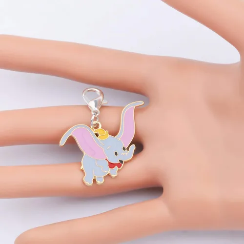 Vista 5 de AKTAP Divertido dije con cremallera inspirado en elefante mosca para bolso de mano, bolso de mano, colgante de elefante mosca para hacer joyas