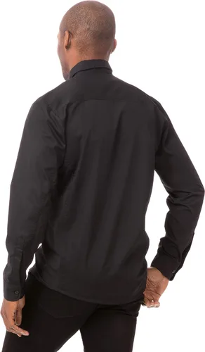 Vista 2 de Chef Works Camisa de punto con cremallera frontal para hombre