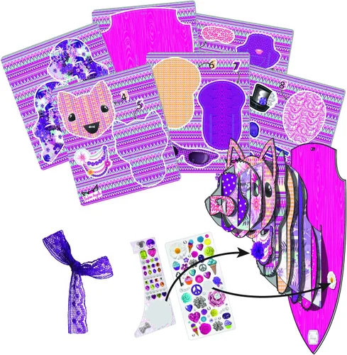 Vista 3 de Fashion Angels Estuche de cabeza de gatito bonito