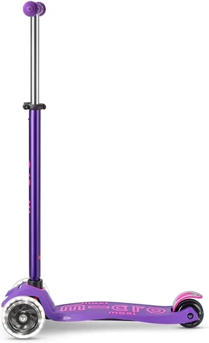 Vista 4 de Micro Kickboard – Triciclo Maxi Deluxe Led – Monopatín pequeño con tres ruedas con luces LED, con tecnología de inclinarse para conducir, diseño