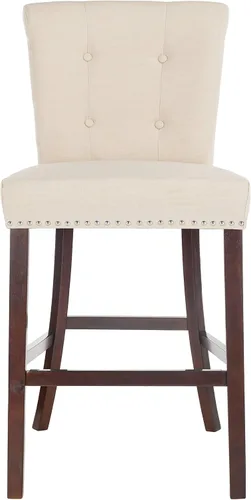Vista 5 de Safavieh Taylor Taburete de bar, beige/espresso