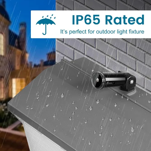 Vista 3 de Sensor de Fotocélula para Exteriores, Control de Iluminación de Conducción Montaje Giratorio de Atardecer a Amanecer, Interruptor de Sensor