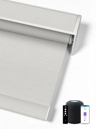 Vista 44 de SmartWings Persianas Enrollables Inteligentes Motorizadas con Filtro de Luz, Persianas Eléctricas con Control Remoto para Ventanas Compatibles