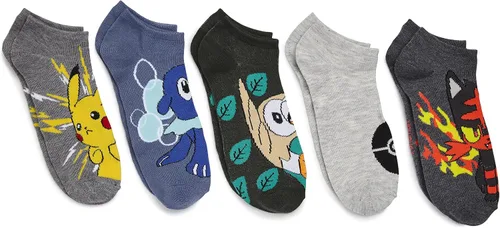 Vista 5 de Pokemon Paquete de 5 calcetines para hombre