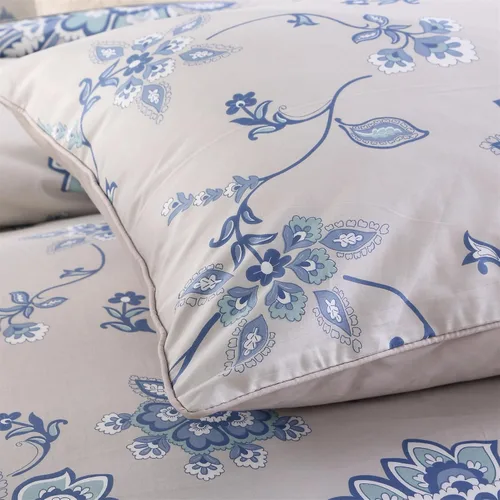 Vista 97 de ABREEZE Juego de funda de edredón tamaño individual con cierre de botón, 100% algodón egipcio, juego de ropa de cama floral de granja, color rosa, 3