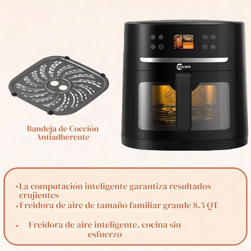 Vista 8 de Freidora de aire inteligente de 8.5 cuartos con cámara de alimentos