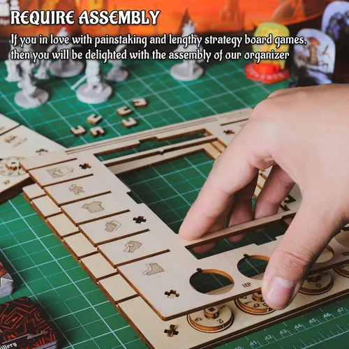 Vista 5 de CZYY Character Dashboard Set, 2 Birch Wood Player Boards with HP XP Dials