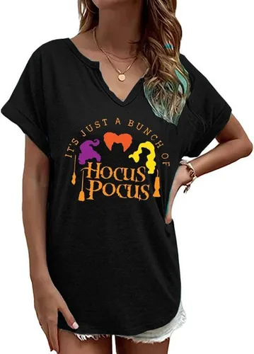 Vista 2 de Camisetas de mujer con cuello en V y estampado de diente de león, manga corta, casual, lindas camisetas estampadas, blusas de color sólido