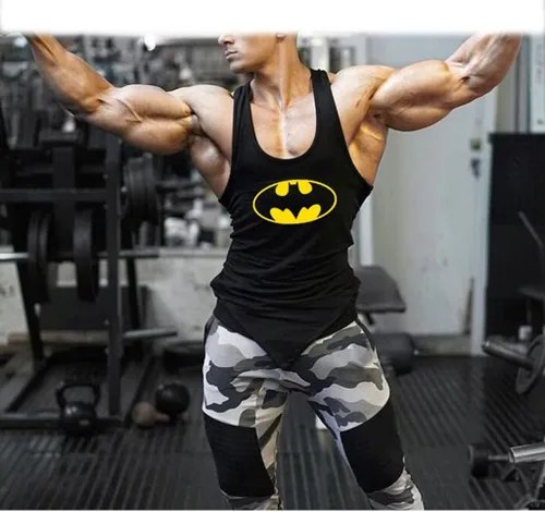 Vista 4 de WXBDD - Camiseta sin mangas para hombre, para fisicoculturismo, gimnasio, entrenamiento, a la moda, para hombre, musculación, fitness, Stringer