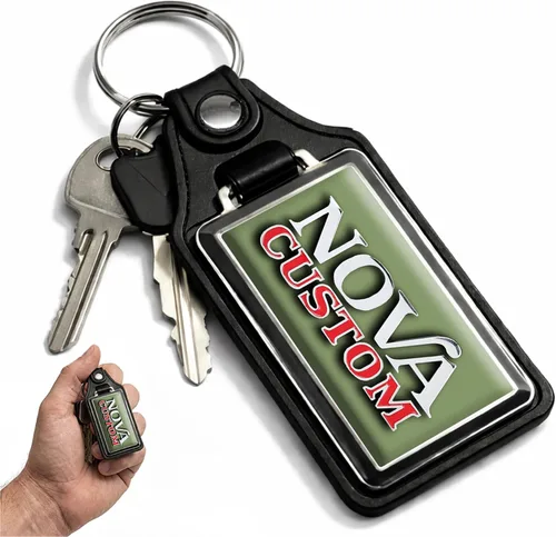 Vista 85 de Brotherhood Car Key Chain for Nova - Classic Models Keychain for Men and Blanco antiguo - Personalizado 1975