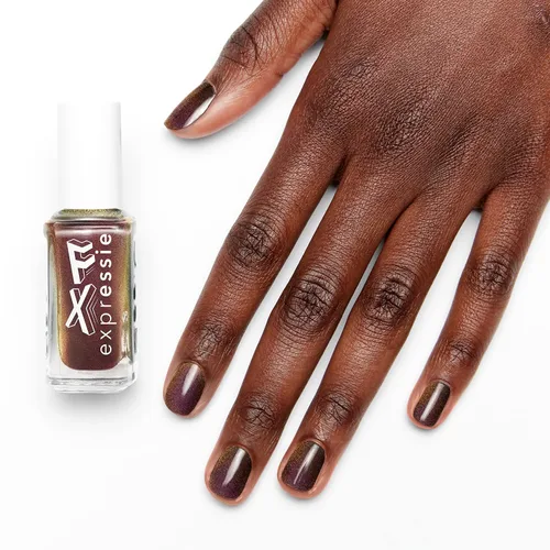 Vista 10 de essie Expressie FX Filter - Esmalte de uñas vegano de secado rápido, capa superior cromada, Oil Slick, 0.33 onzas líquidas