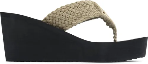 Vista 3 de DREAM PAIRS Women's Platform Flip Flop Arch Support Comfortable Woven Strap Soft Cushion Wedge Flip Flops Summer Thong Sandals