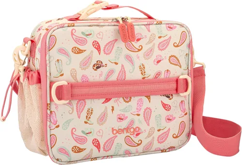 Vista 27 de Bentgo Bolsa de almuerzo con estampado para niños, doble aislamiento, reutilizable, para niños de más de 3 años, correa ajustable; sostiene