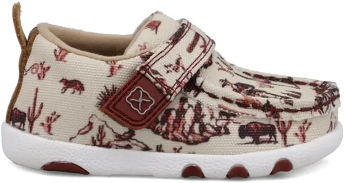 Vista 2 de Twisted X Mocasines de conducción para bebés Hooey - Mocasines de conducción para bebés