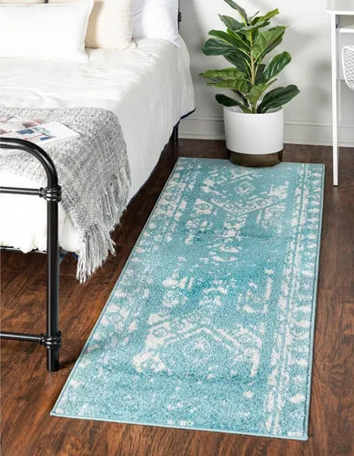 Vista 26 de Unique Loom Lennon Collection - Alfombra de área Zal (2 pies x 3 pies 1 pulgada, rectangular, gris y marfil)