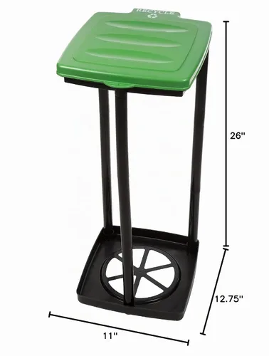 Vista 9 de Wakeman Outdoors - Soporte portátil para bolsas de basura, bote de basura plegable para uso en interiores y exteriores, ideal para campamento Verde