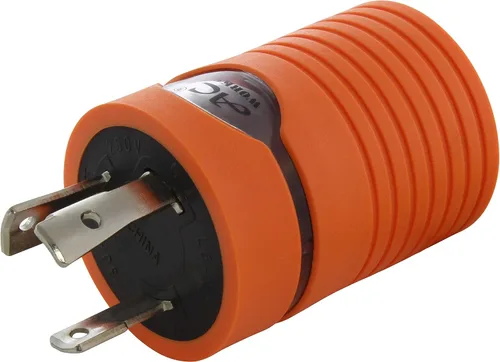 Vista 7 de AC WORKS Enchufe de bloqueo L6-30P de 30 amperios y 250 voltios a adaptador de conector hembra NEMA 6-20R 15/20 Amp 250 voltios (compacto)