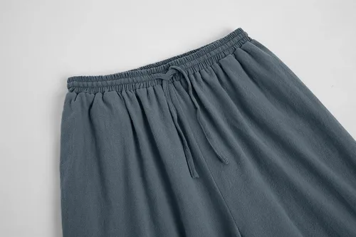 Vista 2 de Pantalones de tobillo medievales para niños, disfraz de pirata renacentista, disfraz de pirata y banda cónica gótica mercenaria