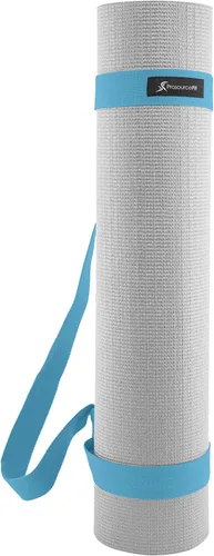 Vista 2 de ProsourceFit Yoga Mat Carrying Sling, Easy Adjustable Carry Strap 152cm Long Cotton - Multicolor Agua